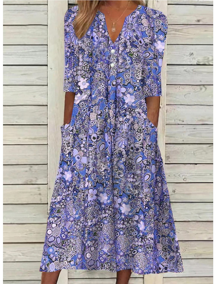 Penelope | Elegant Floral Maxi Dress