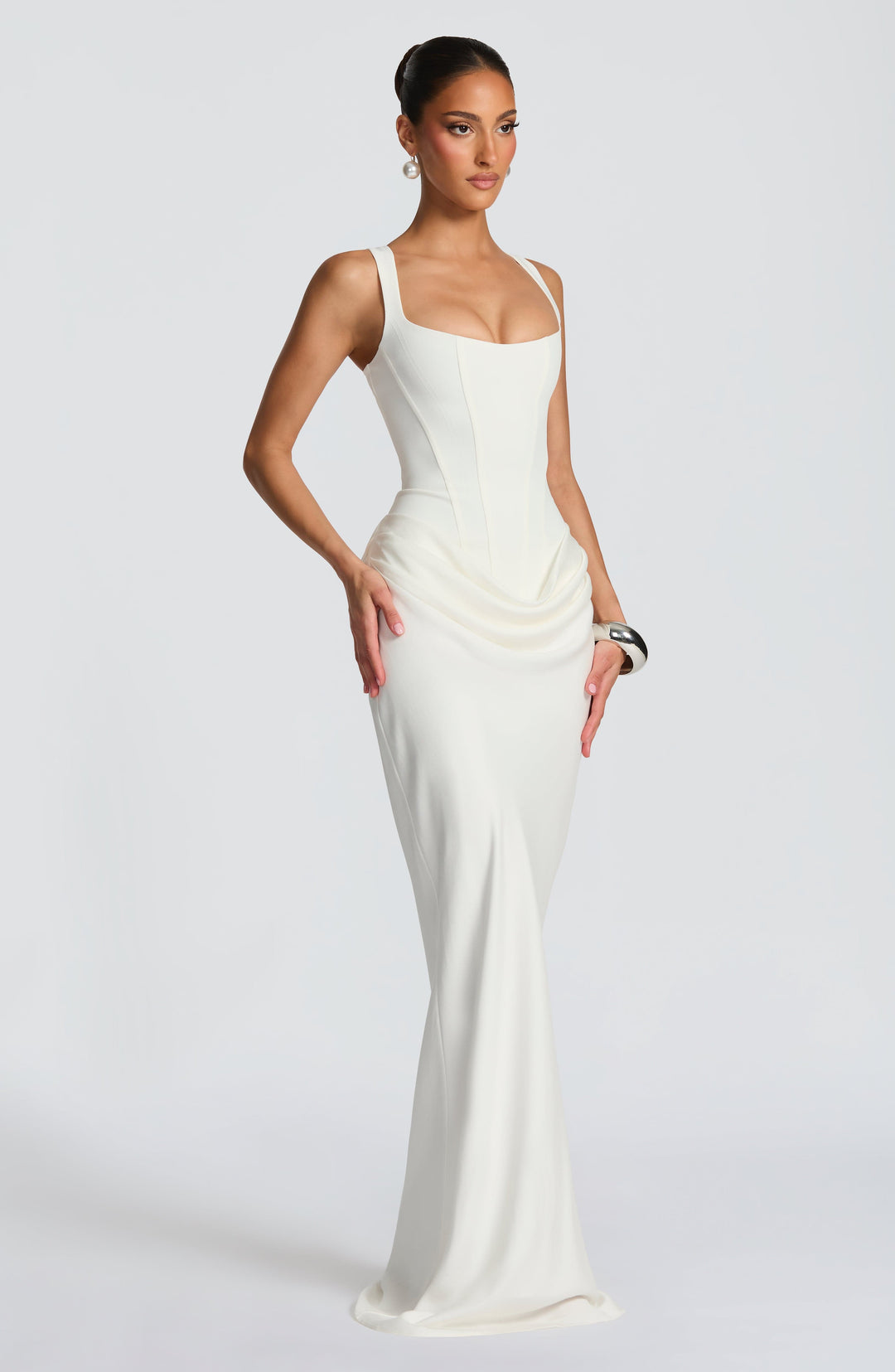 Eleanor | Elegant Square-Neck Maxi Dress